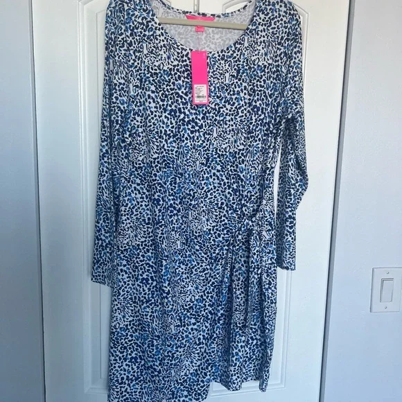 Lilly Pulitzer Bryson Long Sleeve Jersey Dress xxl nwt - Picture 4 of 6